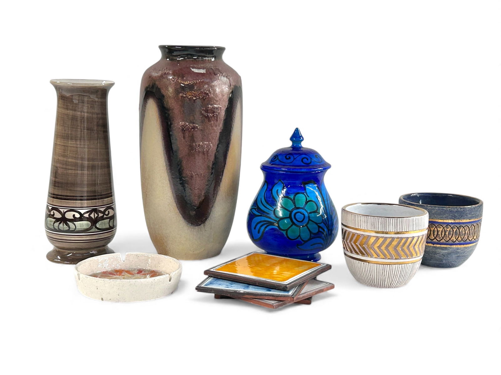 10 Pcs. Mid Century Pottery - Raymor, Bitossi. (1 of 20)