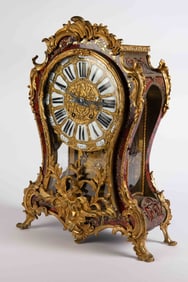 French Boulle Dore Bronze Mantel Clock.