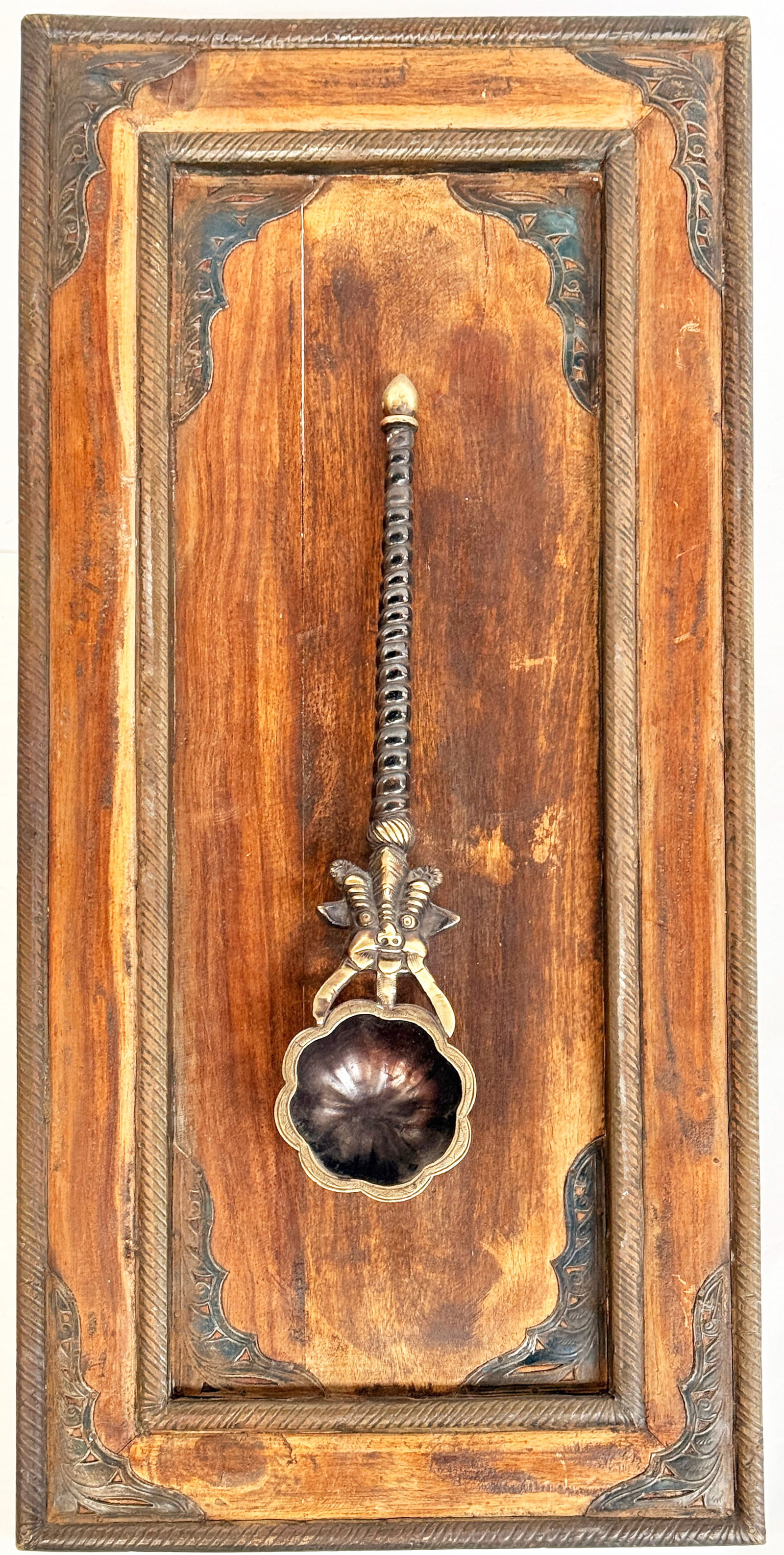 Bronze Achmani Ritual Spoon from India. (1 of 3)