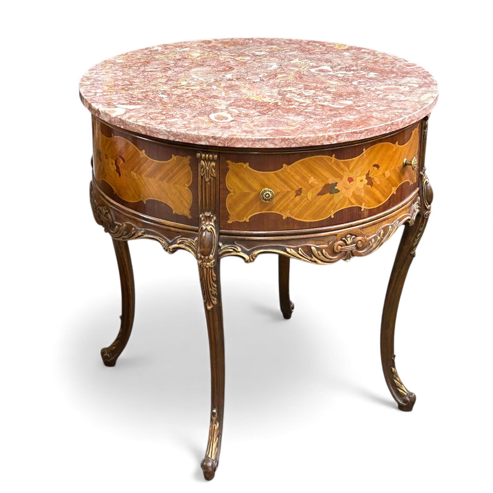 Carved French Marble Top Table. (1 of 12)