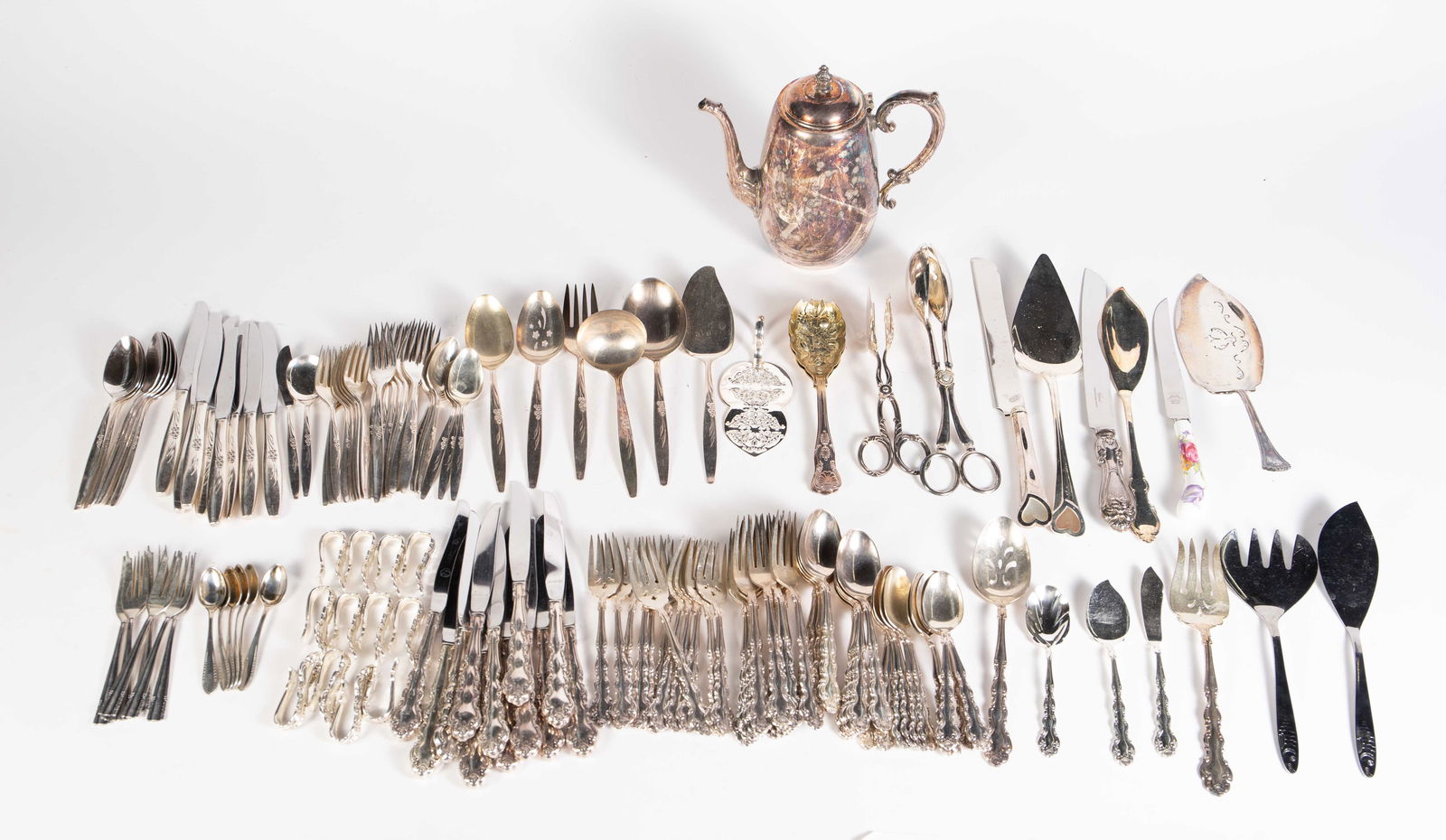 Lot of Assorted Silverplate, Mostly Flatware. (1 of 7)
