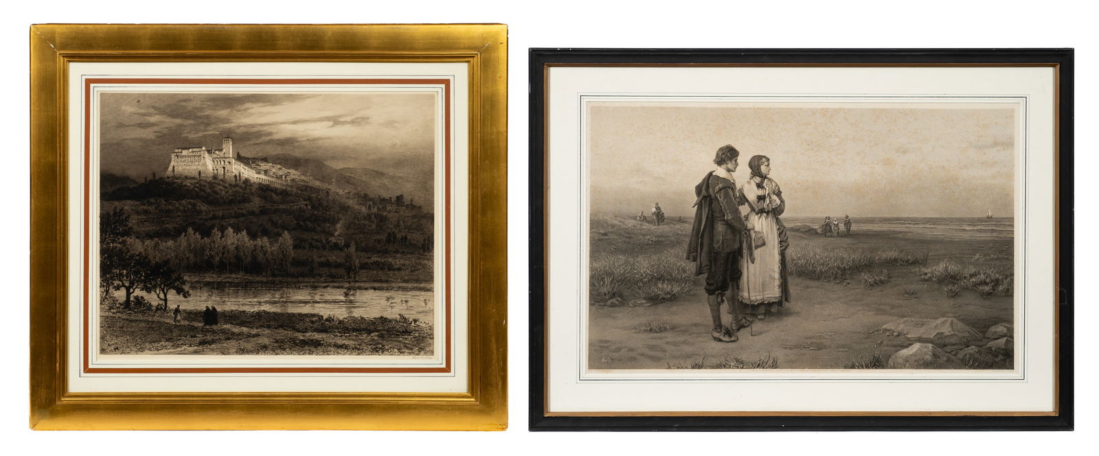 Two Antique Prints - Axel Haig & J. J. Chant. (1 of 12)