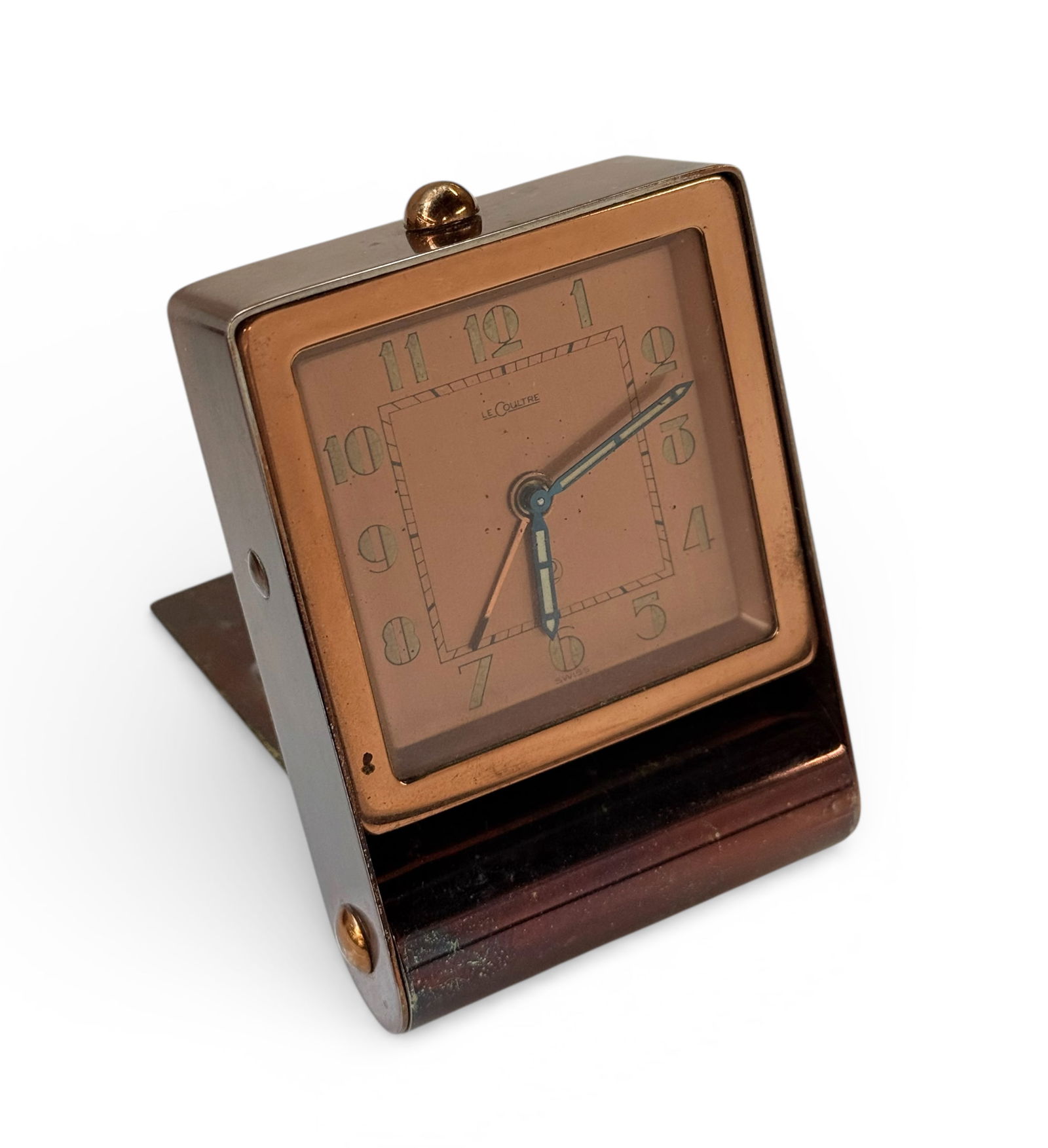LeCoultre Art Deco Folding Travel Alarm Clock. (1 of 3)