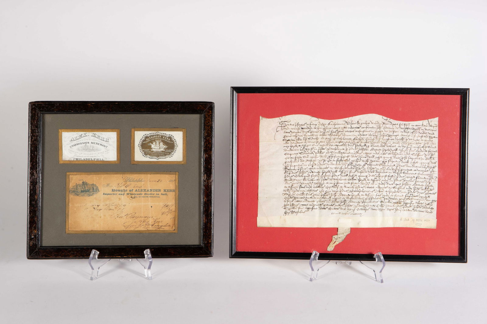 Antique Manuscript & Alexander Kerr Memorabilia. (1 of 10)
