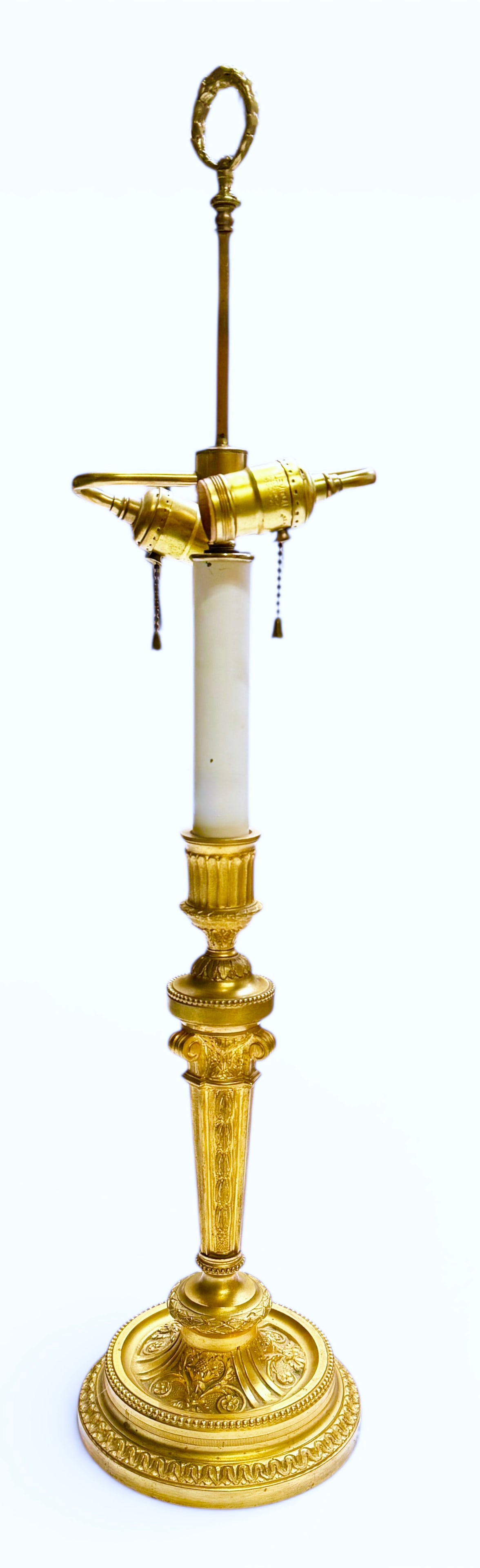 French Empire Style Gilt Bronze 2-Light Table Lamp (1 of 2)