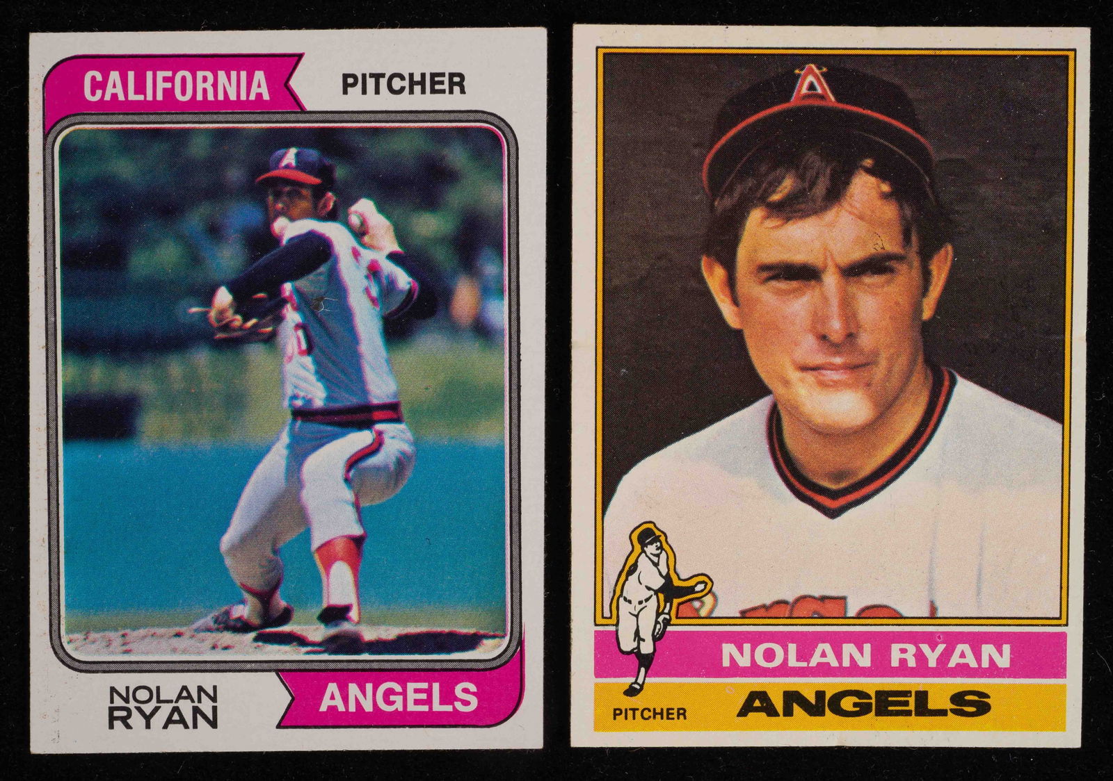 Lot of Two Vintage Nolan Ryan Topps Baseball Cards (1 of 2)
