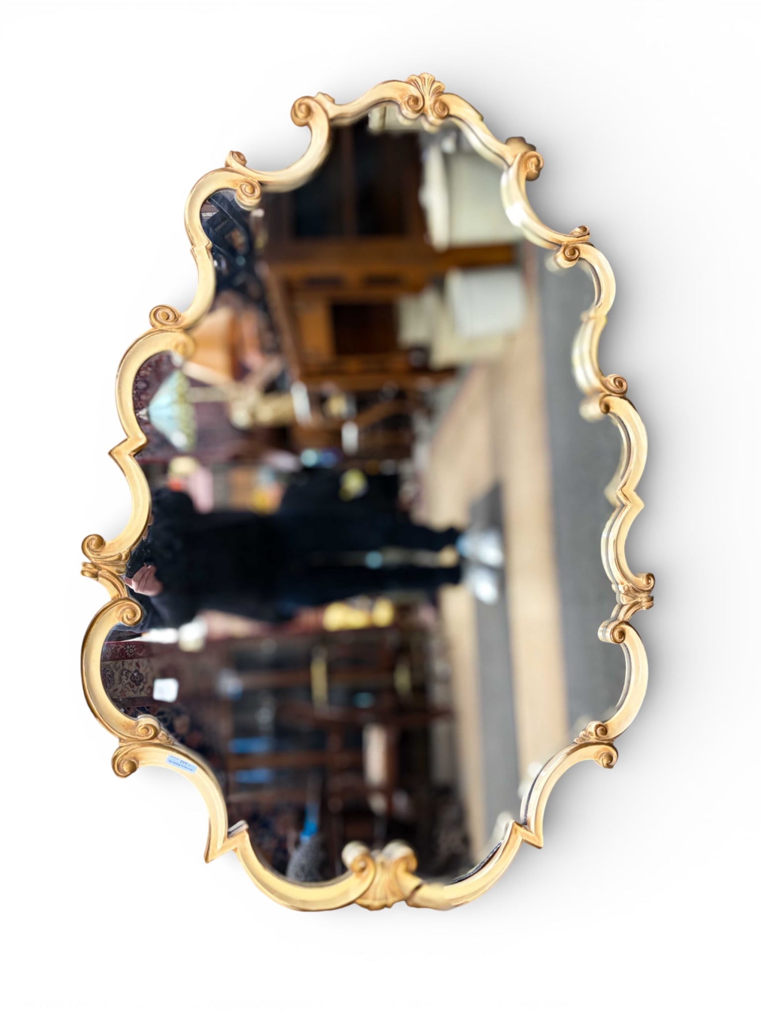 Large French Provincial Carved Mirror. (1 of 4)