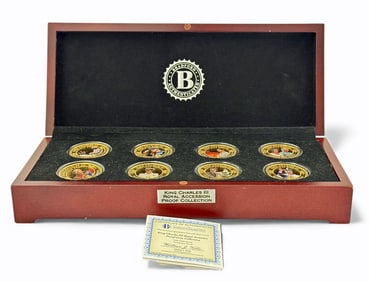 Set: King Charles III Royal Accession Proof Coins.