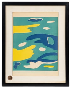 Water, Color Lithograph, Fernand Leger.