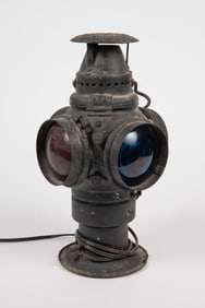 Electrified Adlake Chicago Railroad Lantern.