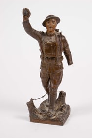 Spirit of the American Doughboy Metal Sculpture.