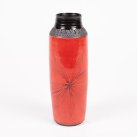 Oriental Stoneware Vase by Suzanne Crane.