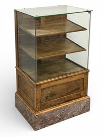 Vintage Oak Parker Lucky Curve Pen Display Case.