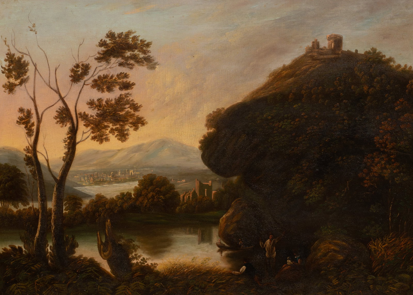 Antique European Landscape Painting, Unsigned. (1 of 4)