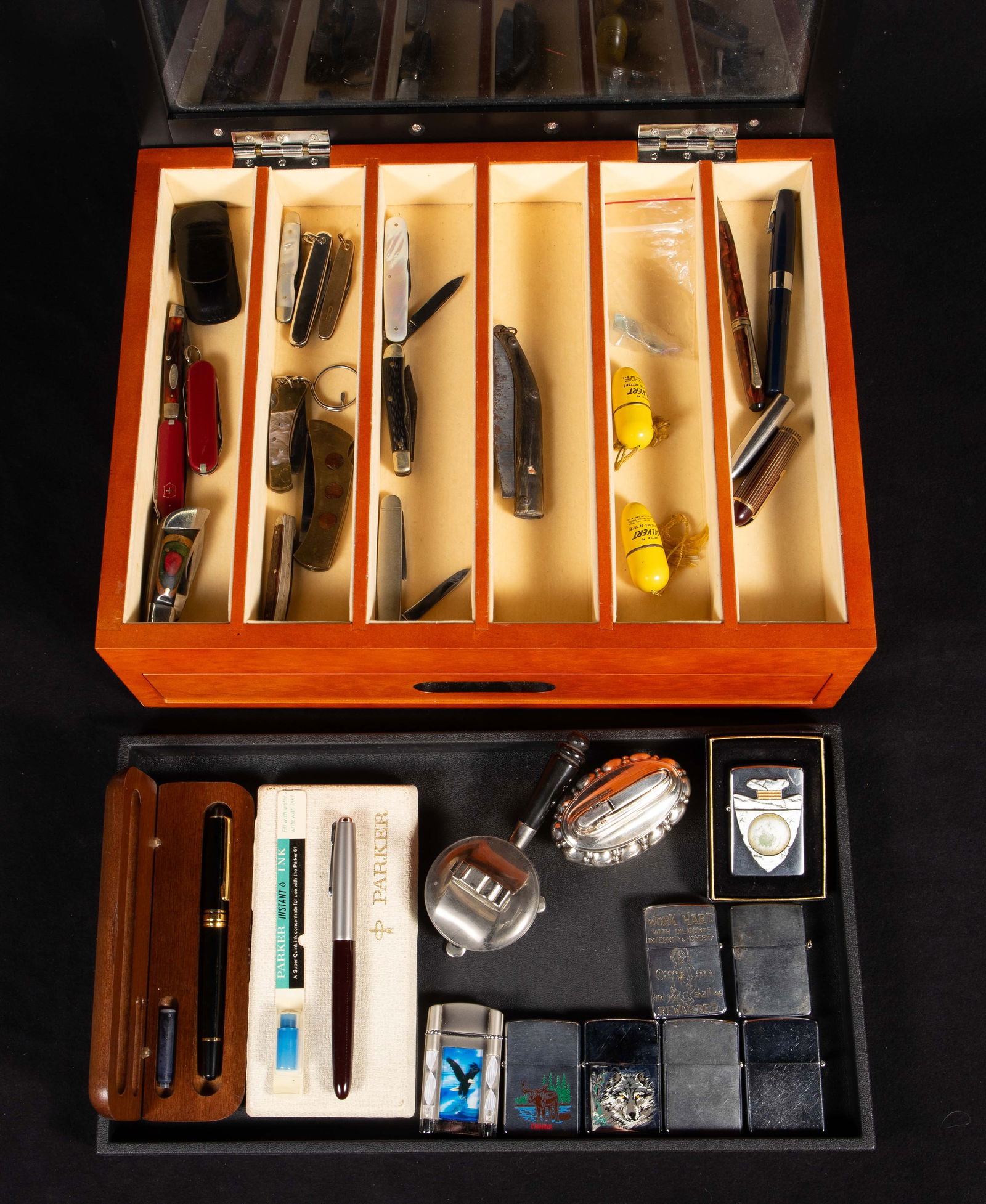 Lot of Lighters, Pens, & Pocketknives, inc. Ulster (1 of 12)