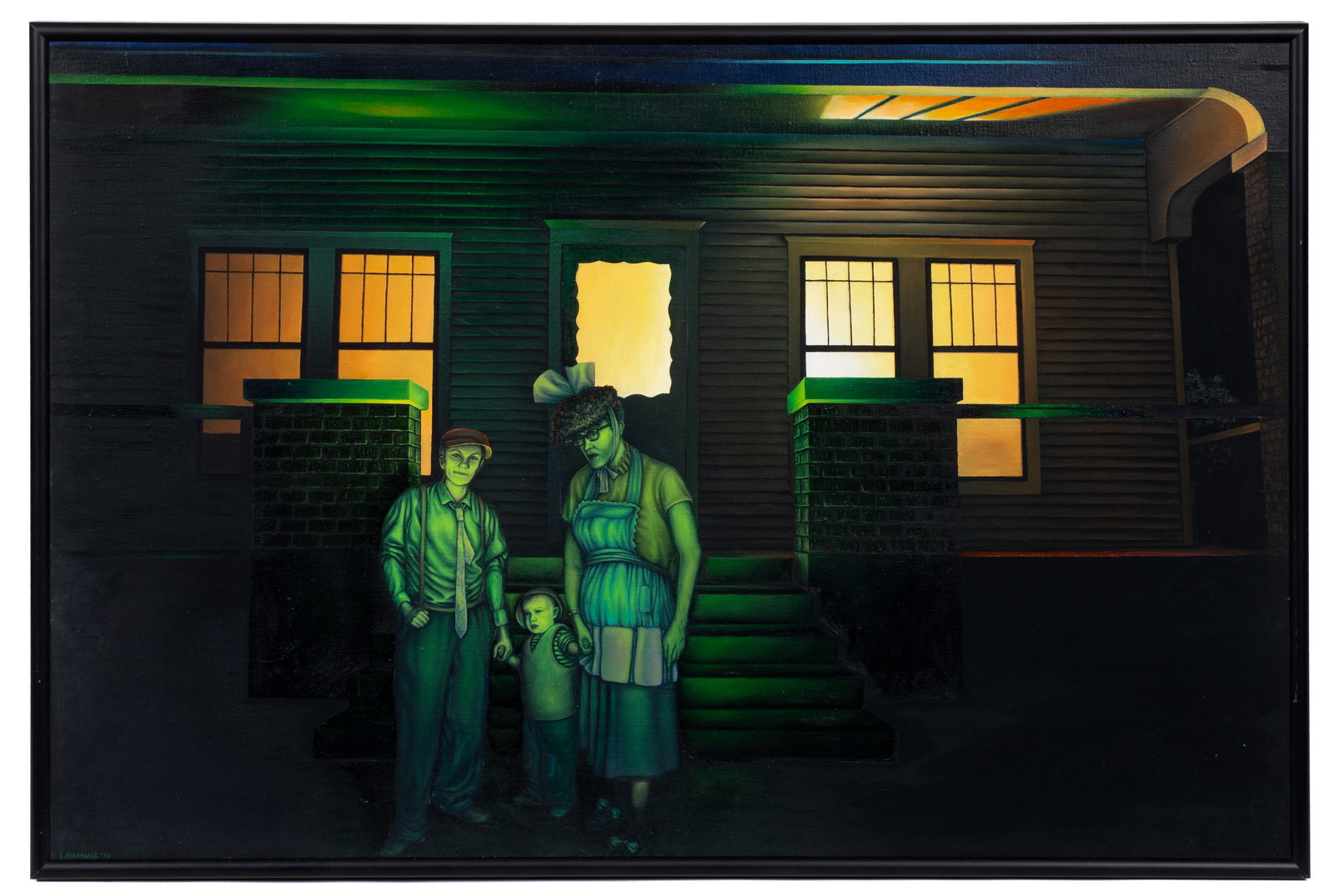 Self Portrait w/ Parents, Painting, Scott Marshall (1 of 6)