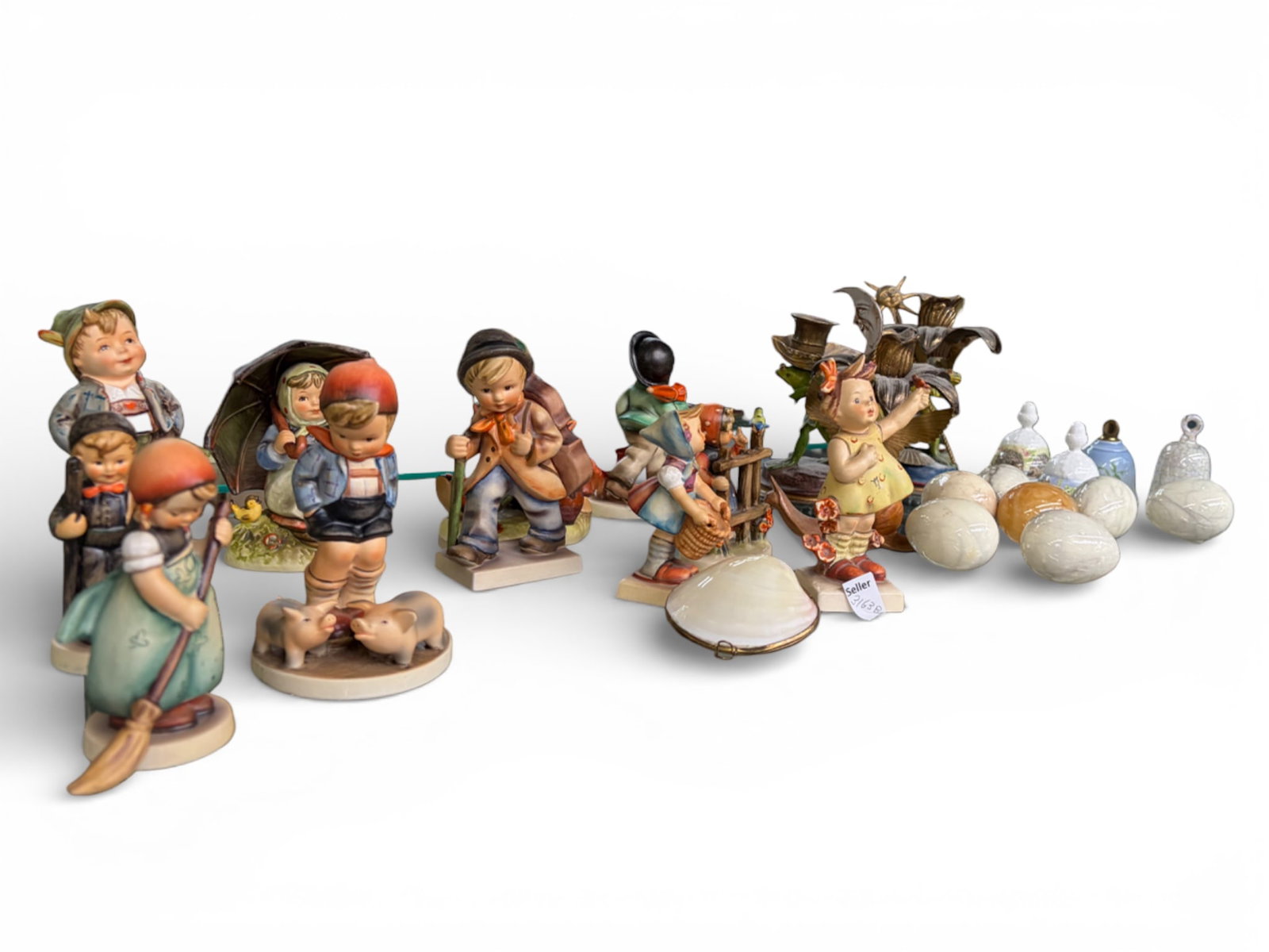 Hummel Figures, Stone Eggs, Petites Choses Frogs. (1 of 5)