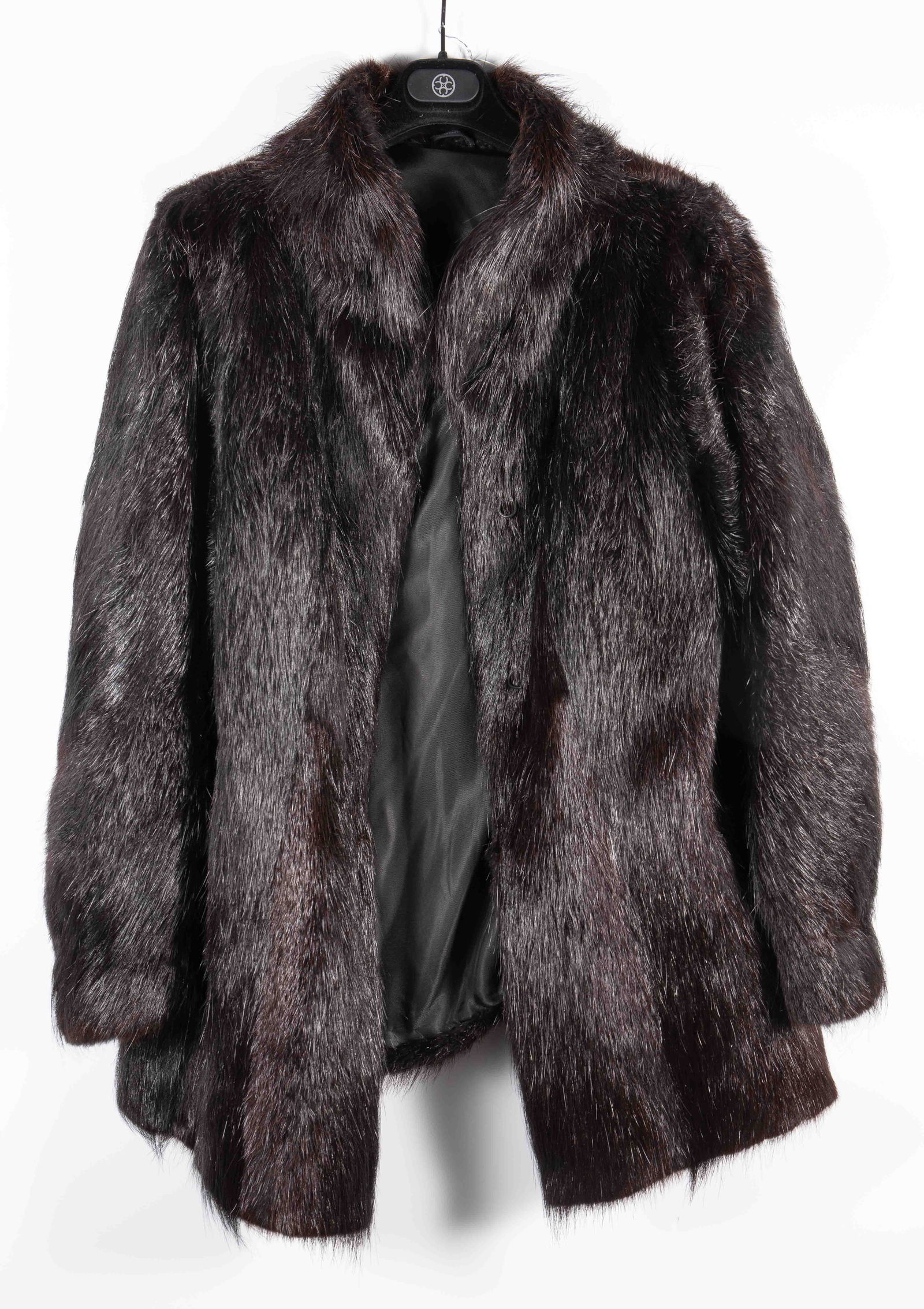 Dark Brown Beaver Fur Jacket. (1 of 4)