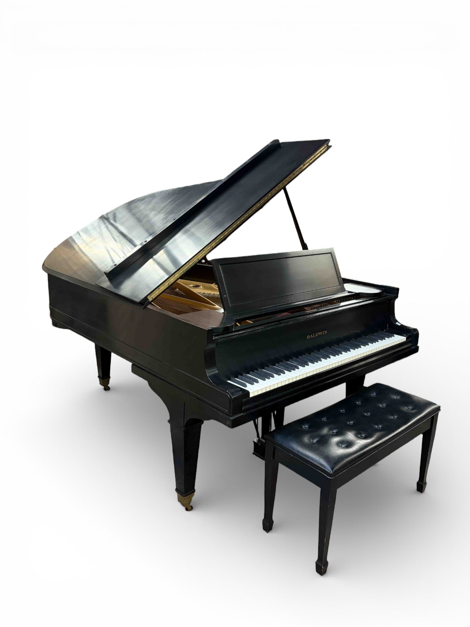 Baldwin Satin Ebony Grand Piano, Ca 1925, Restored (1 of 12)