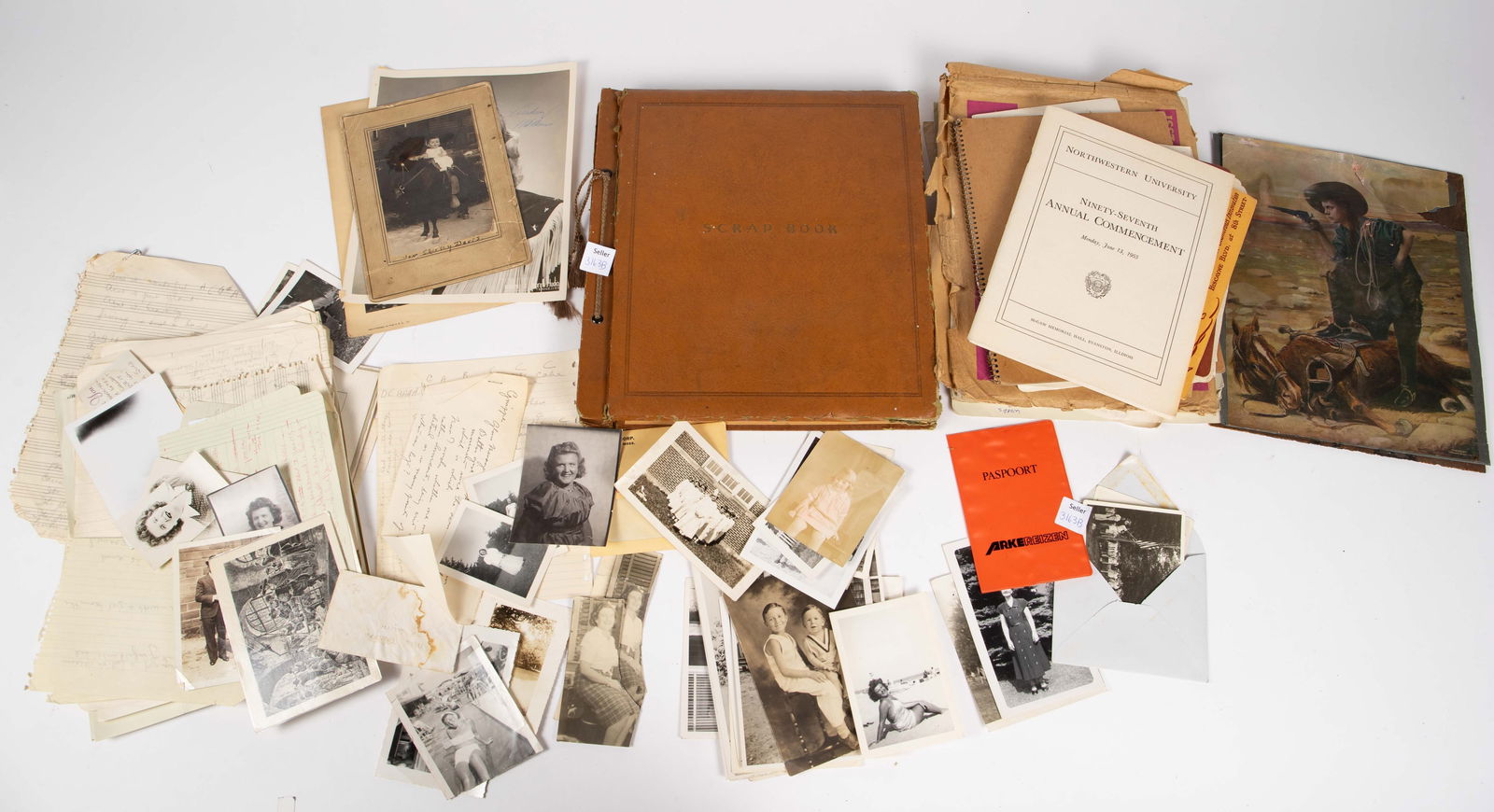 Lot of Vintage Photographs, Scrapbook, Music, Etc. (1 of 3)