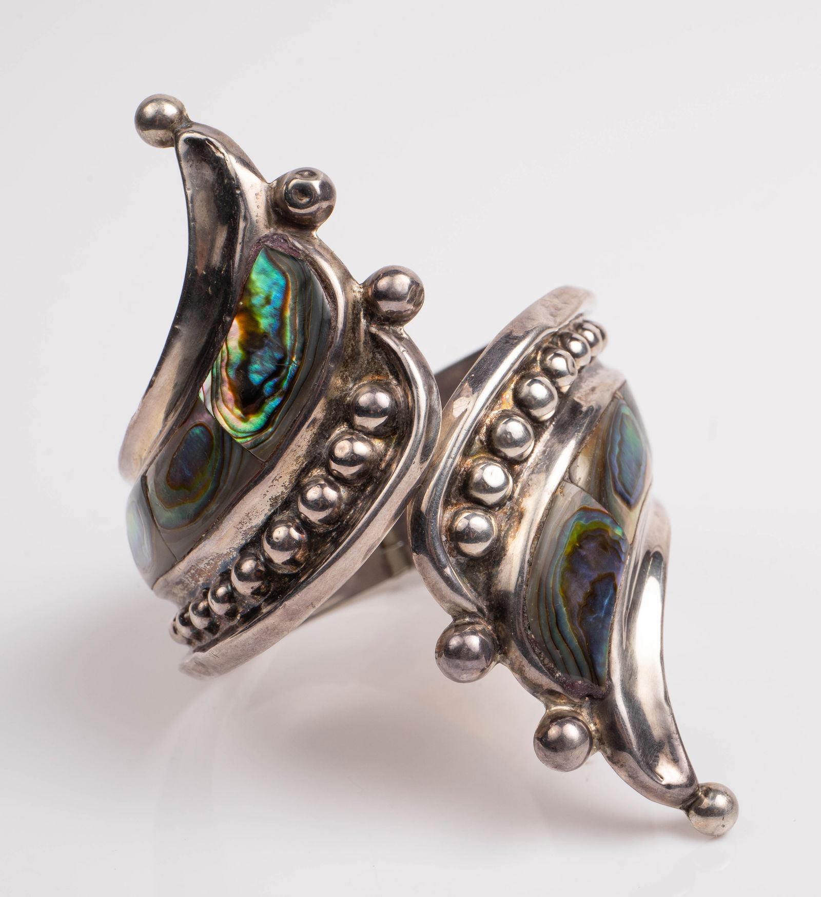 F Balladares Sterling Silver Abalone Cuff Bracelet (1 of 4)
