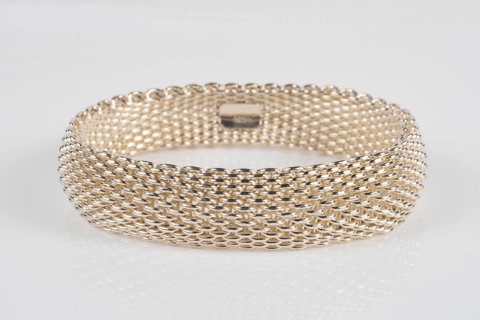 Tiffany & Co. Sterling Silver Mesh Bracelet. (1 of 5)