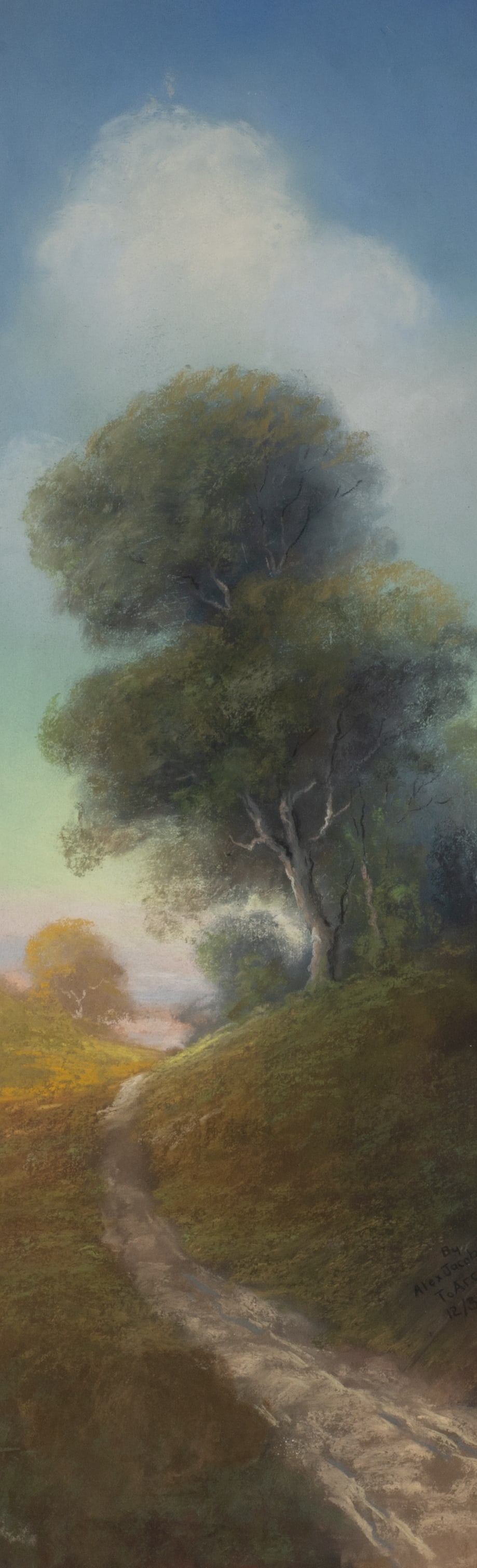Pastel Landscape Drawing, Alex Jacobson. (1 of 5)