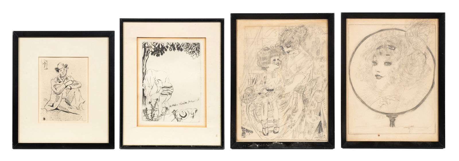 Lot of Four Small Works - Legrand, Cezanne, etc. (1 of 15)