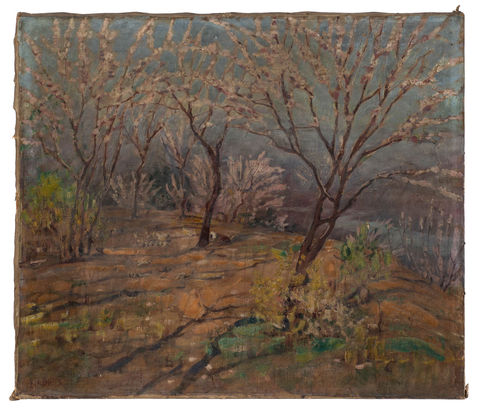 Wooded Landscape Painting by Harold Betts, As Is. (1 of 6)