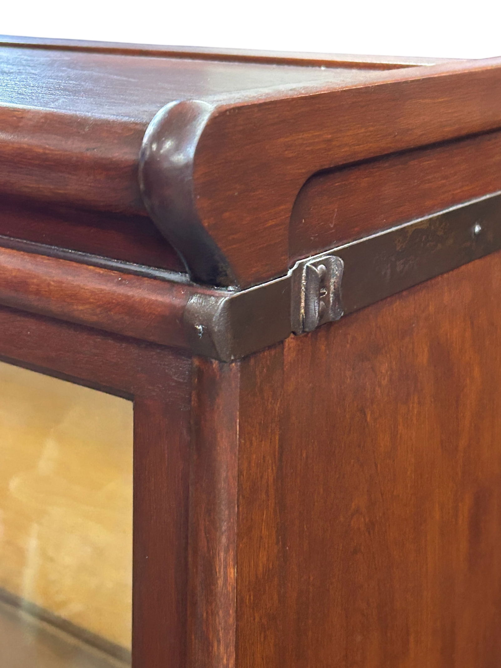 Mahogany Four Stack Barrister Bookcase. - 3