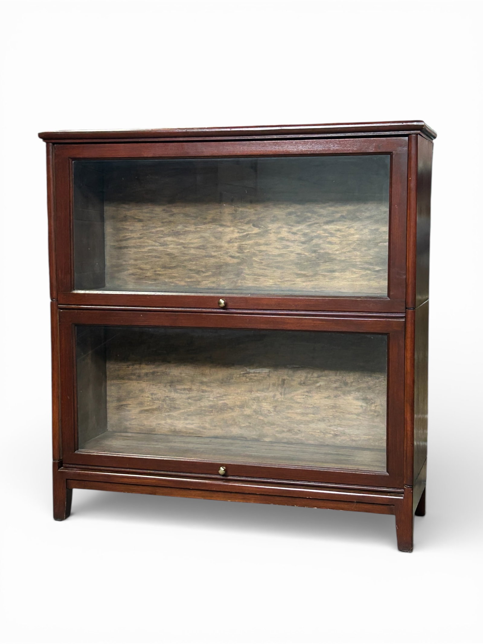 Mahogany Two Stack Barrister Bookcase. (1 of 6)