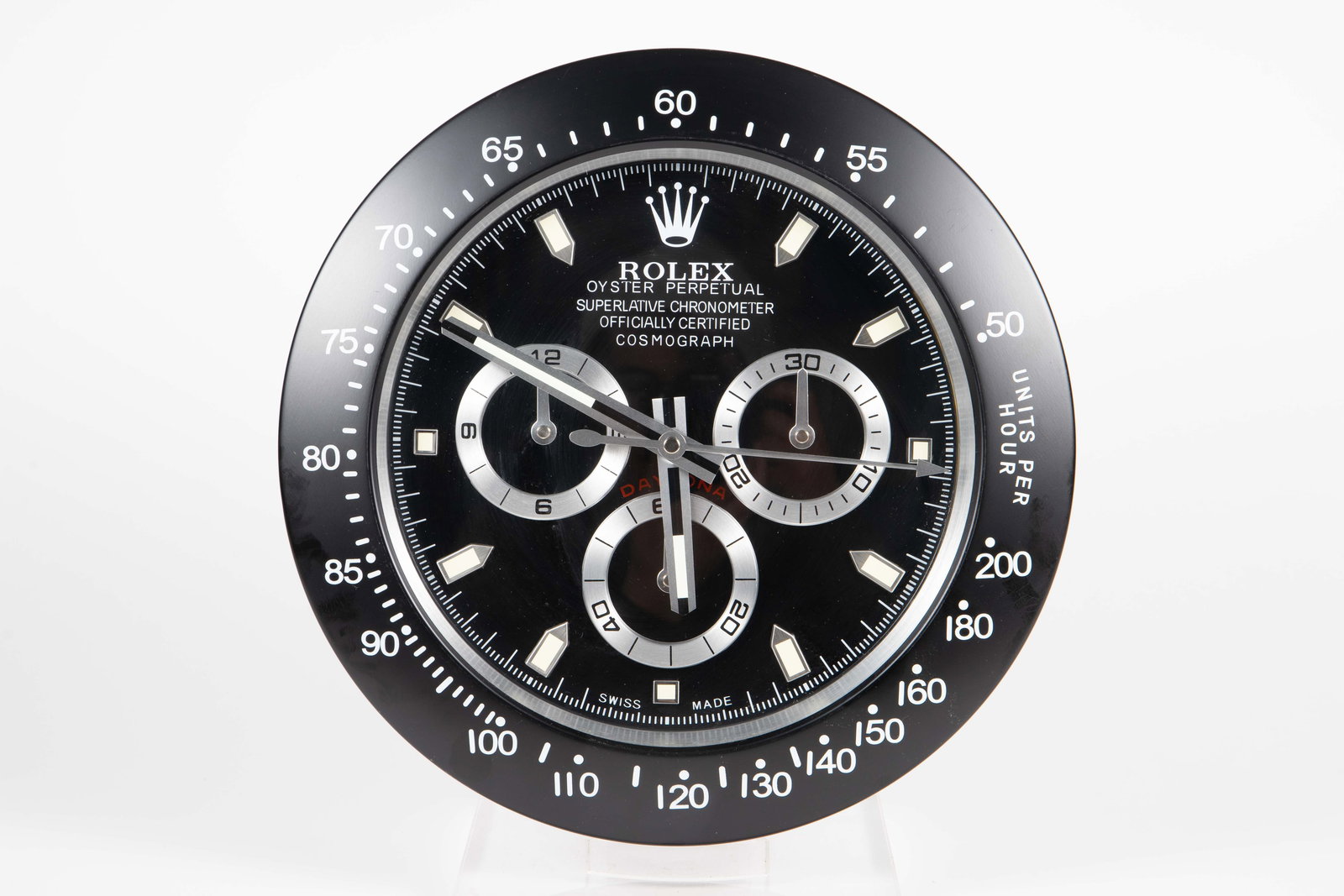 Rolex Oyster Perpetual Daytona Black Wall Clock. (1 of 4)