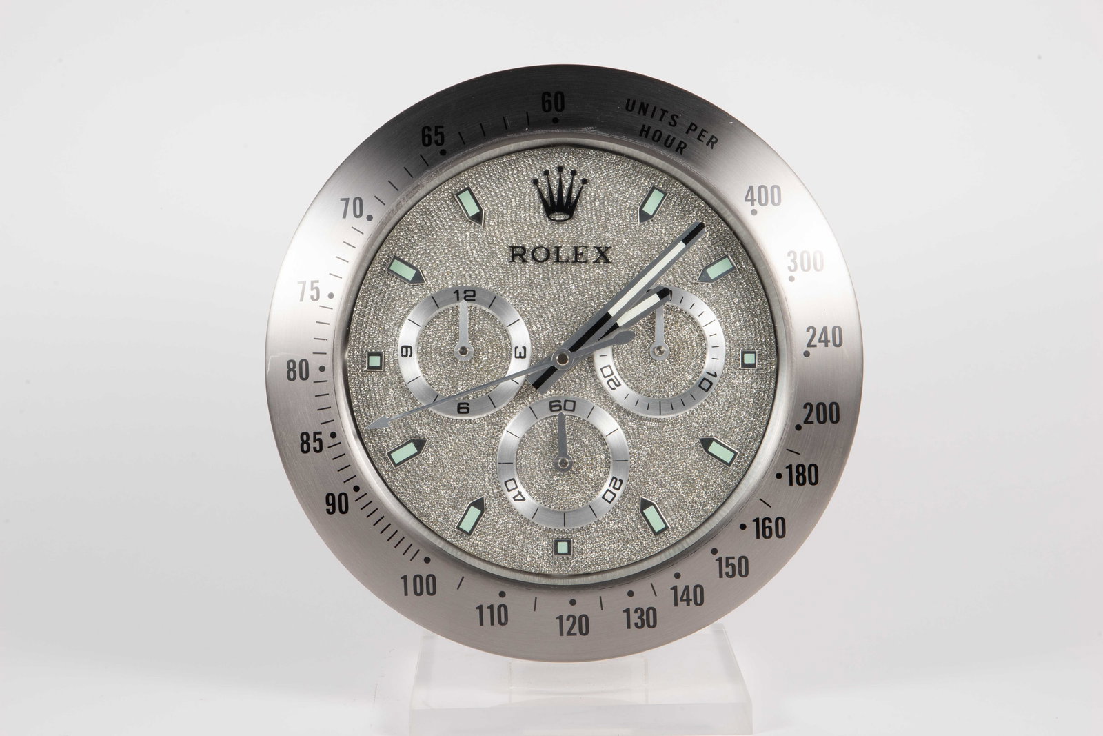 Rolex "Units Per Hour" Dealer Wall Clock. (1 of 4)