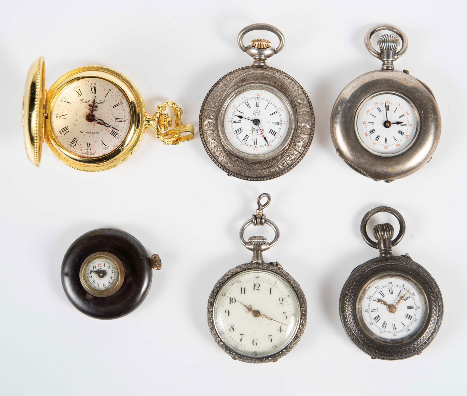 6 Watches Inc. Pocket, Silver, Waltham, Buttonhole (1 of 9)