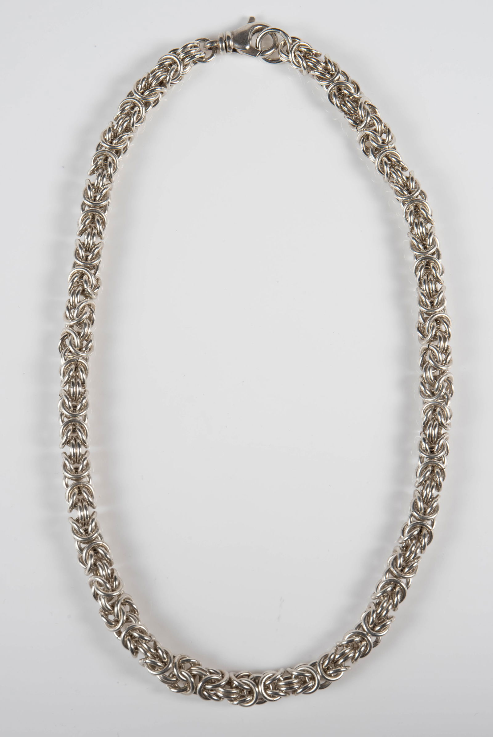 Sterling Silver Byzantine Chain Necklace. (1 of 4)