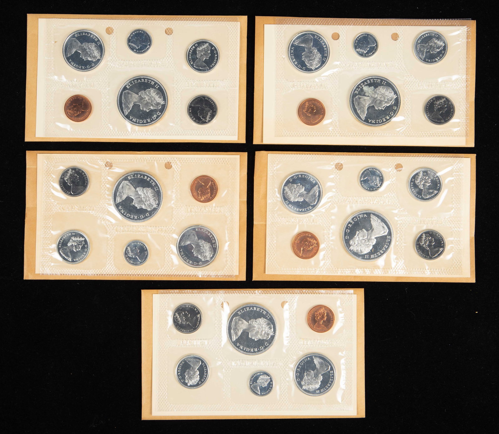 5 Canadian 1965 Sealed Proof Sets (1 of 11)