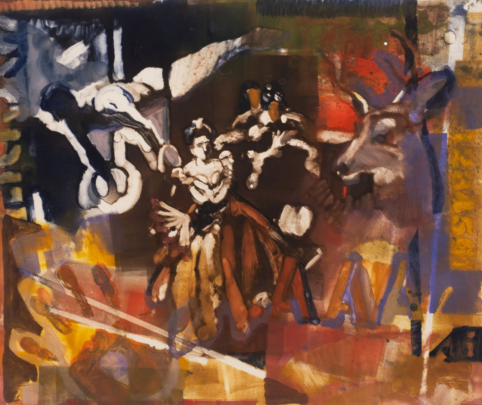 Abstract Aquatint Etching by David Gilsvik. (1 of 6)