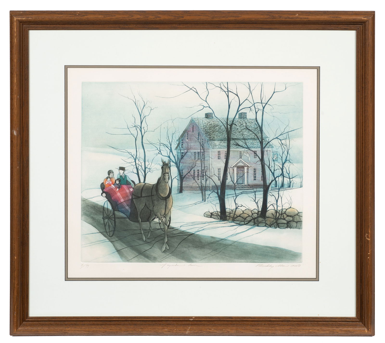 Wayside Inn, Etching by Patricia Buckley Moss. (1 of 6)