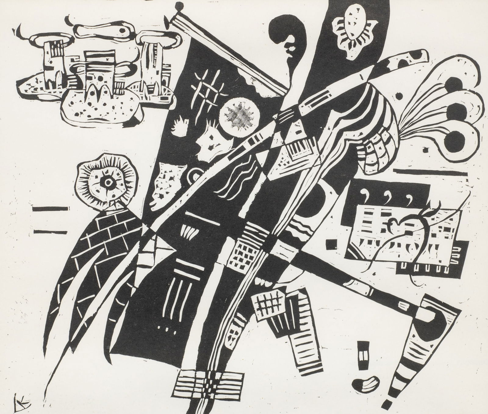 Abstract Lithograph After Wassily Kandinsky. (1 of 6)