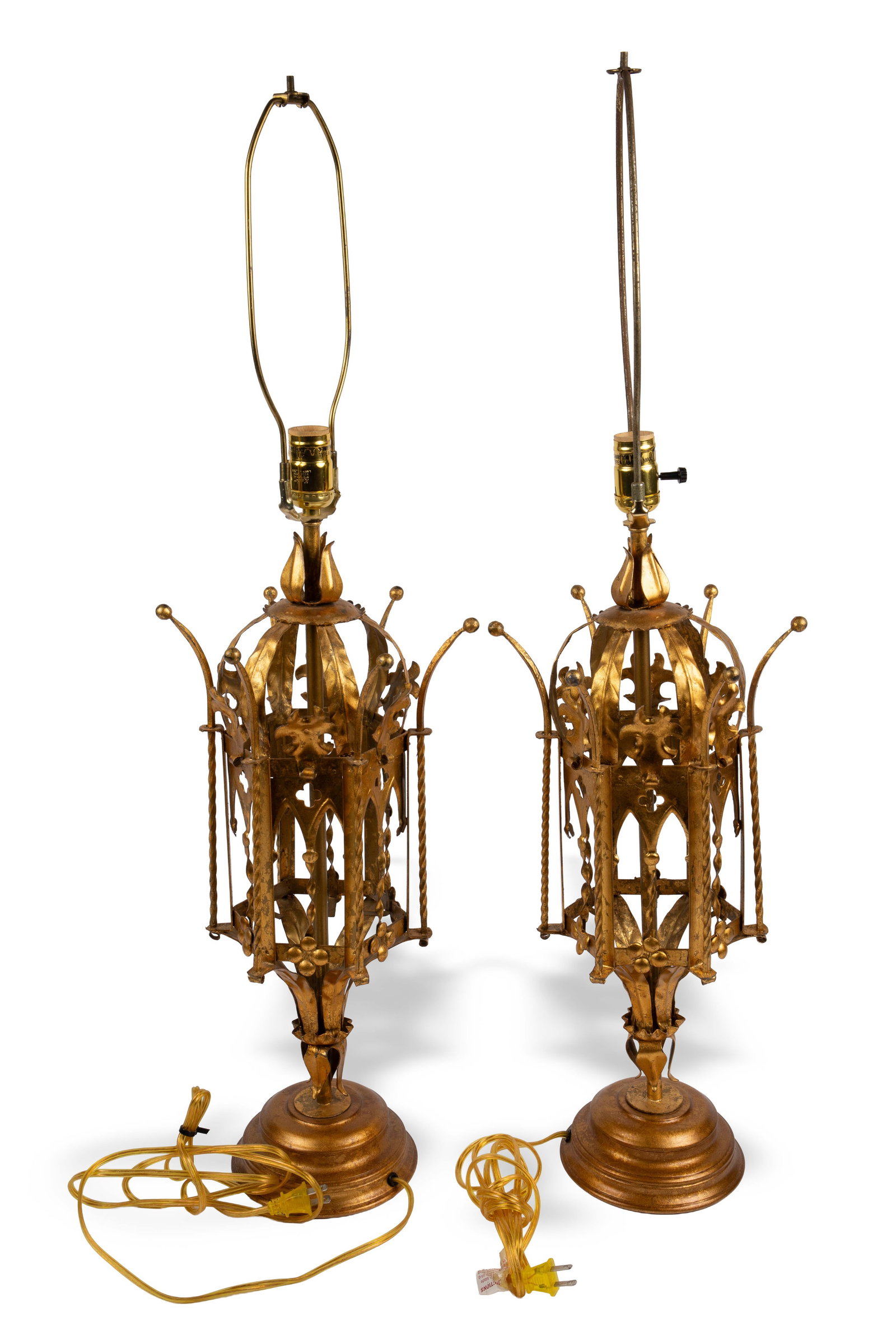 Pair of Frederick Cooper ? Gothic Revival Lamps. (1 of 4)
