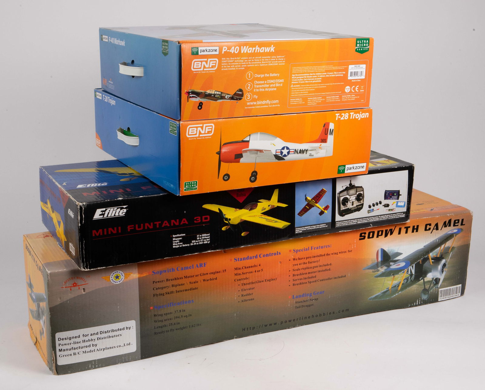 4 RC Remote Control Planes- Parkzone, E-flite, etc (1 of 5)