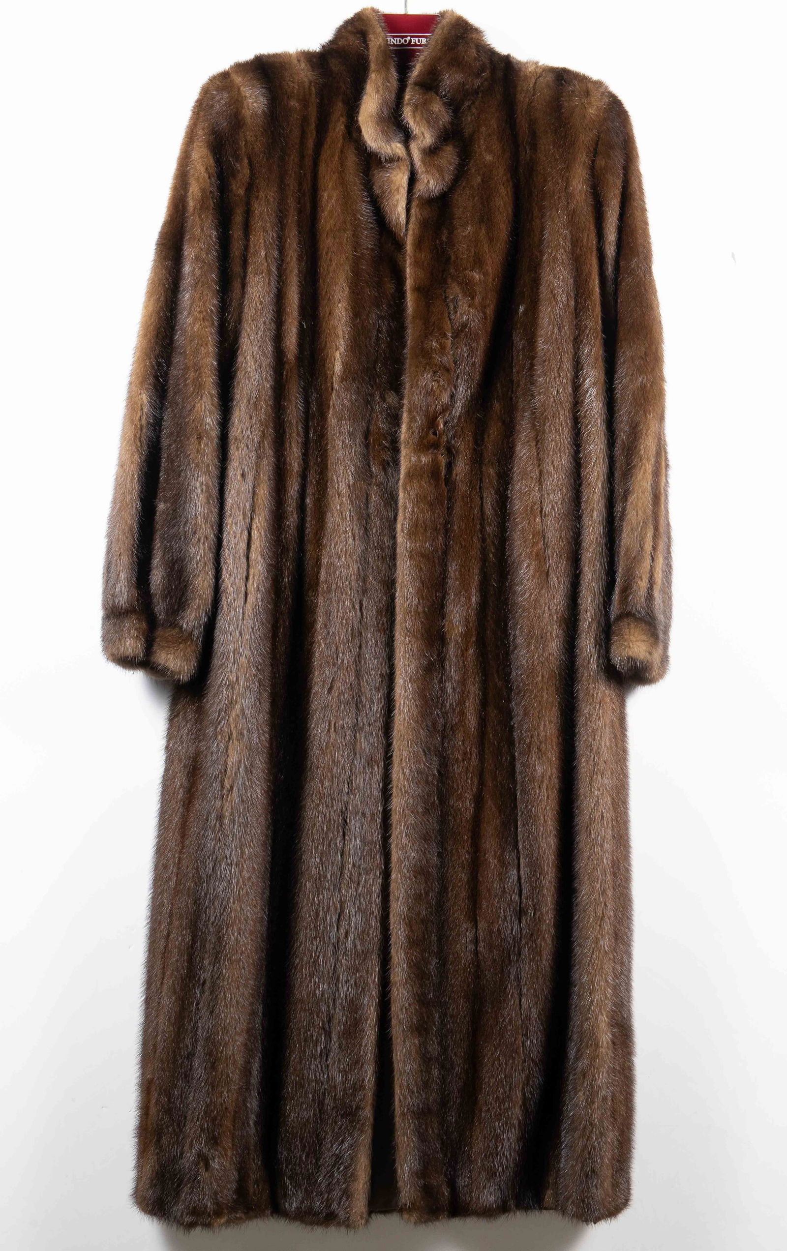 Full Length Mink Fur Coat w/ Bemberg Lining. (1 of 4)