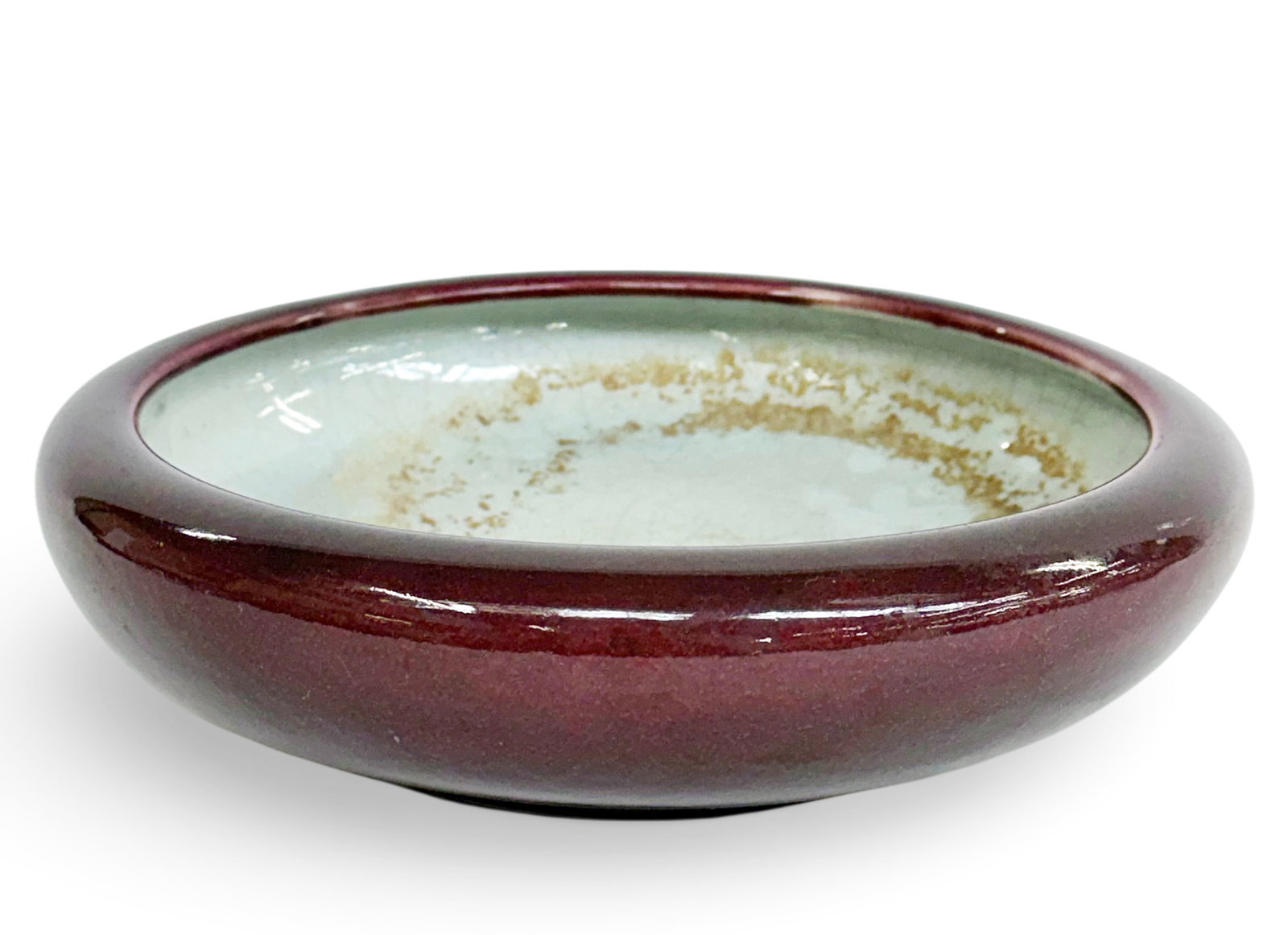 Lg. Chinese Porcelain Crackle Glaze Brush Washer. (1 of 4)