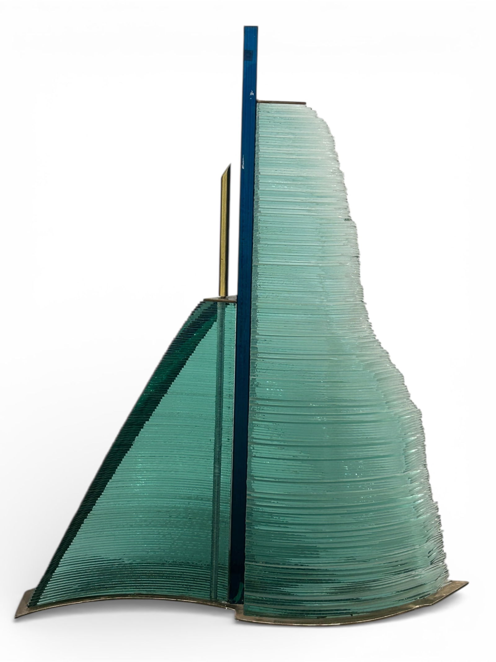 Lg. Christopher Lee Layered Glass Sculpture, 1986. (1 of 13)