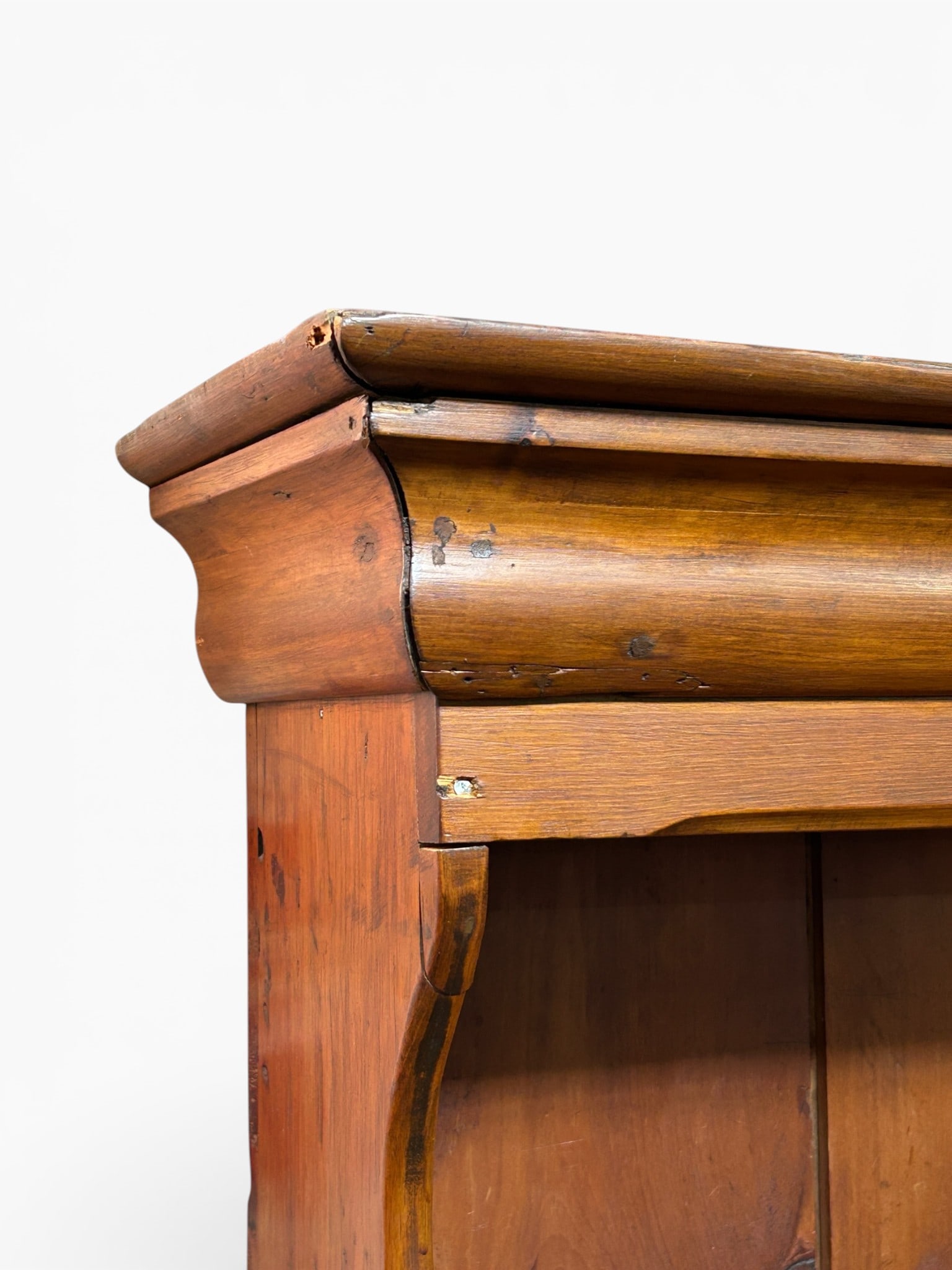 Rustic Pine Stepback Hutch. - 4