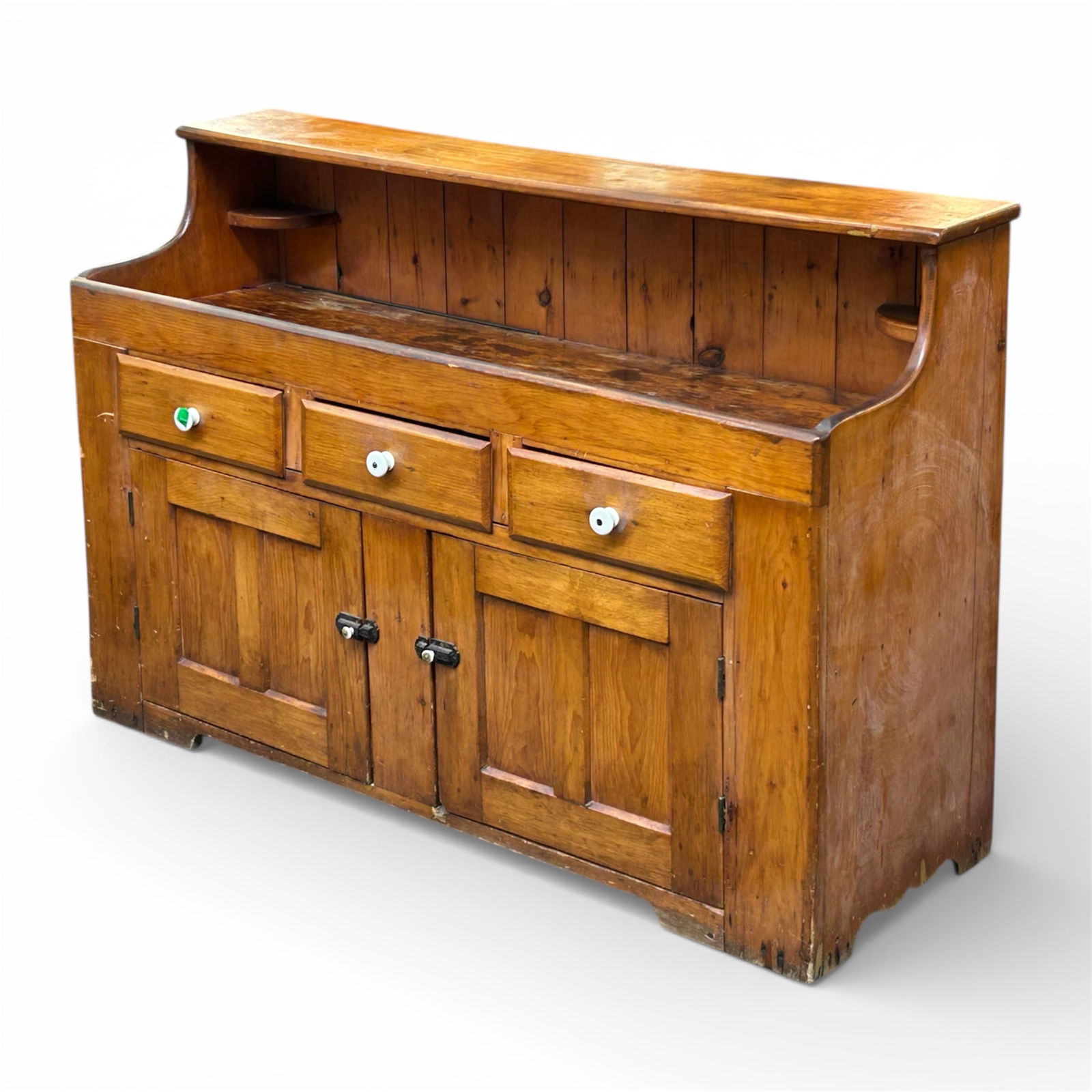 Lg. Rustic or Primitive Pine Wood Dry Sink. (1 of 7)
