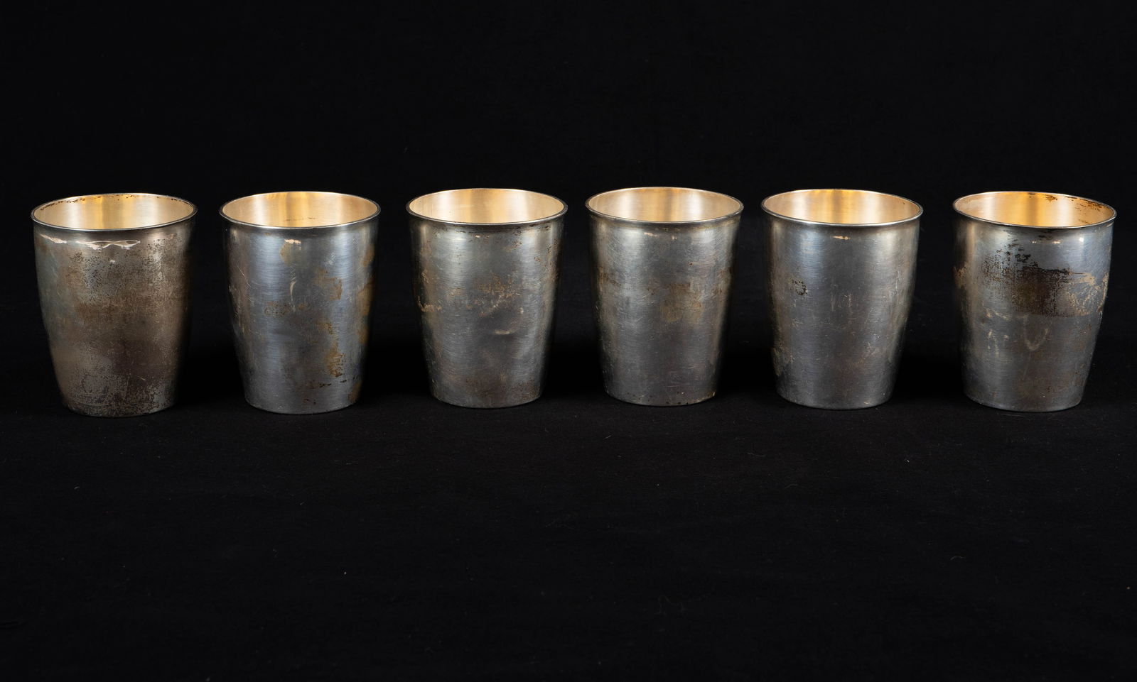 Trefry & Partridge Set of 6 Sterling Silver Cups. (1 of 6)