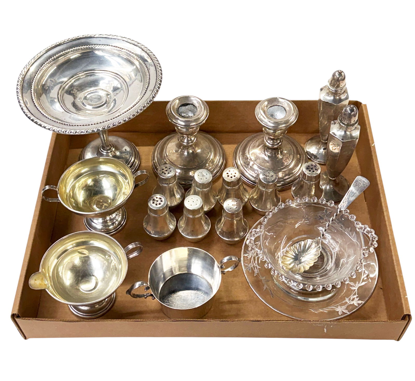 Lot of Assorted Sterling Silver, Mostly Weighted. (1 of 5)