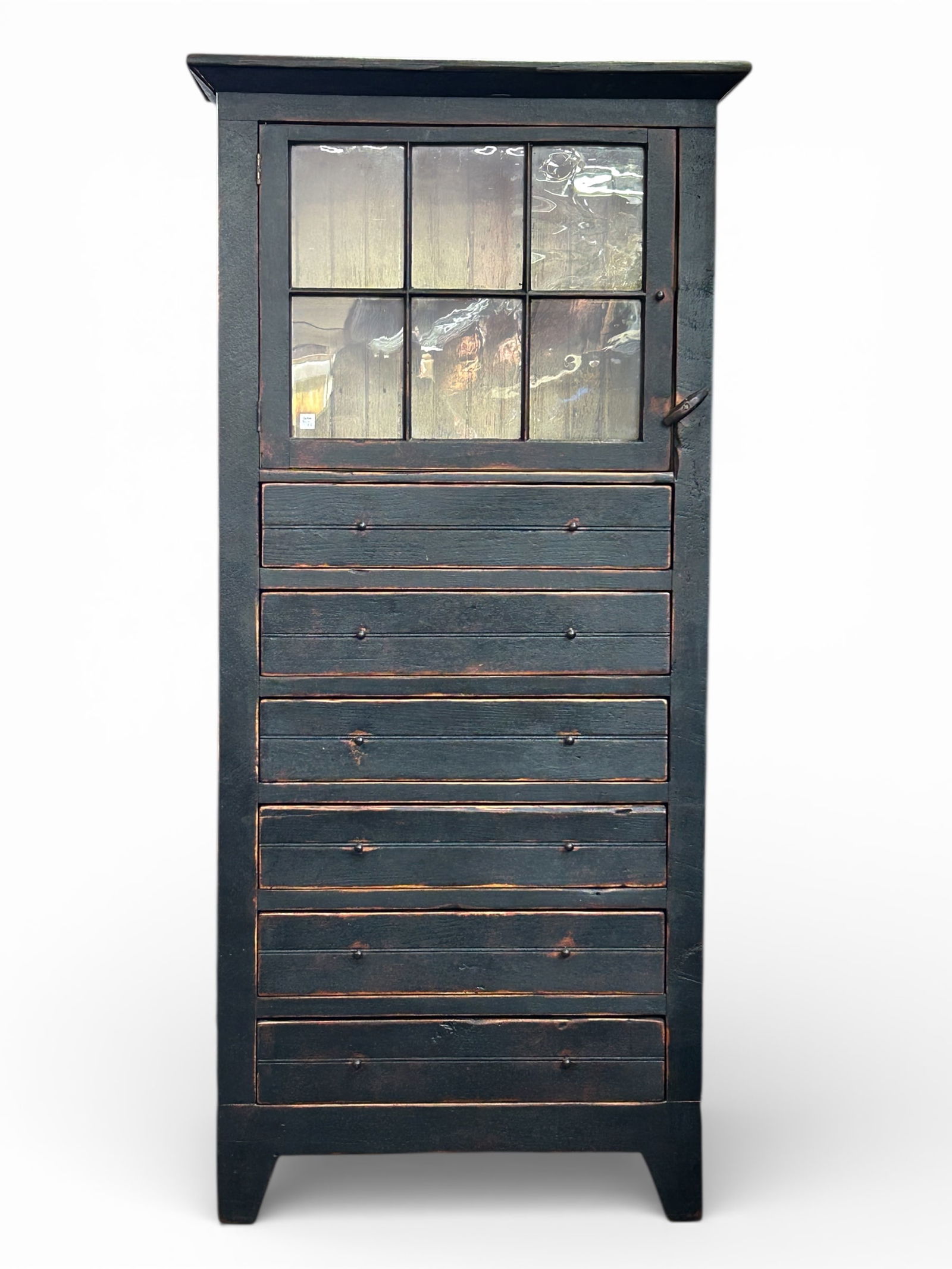 Primitive Antique Kitchen Cabinet or Cupboard. (1 of 6)
