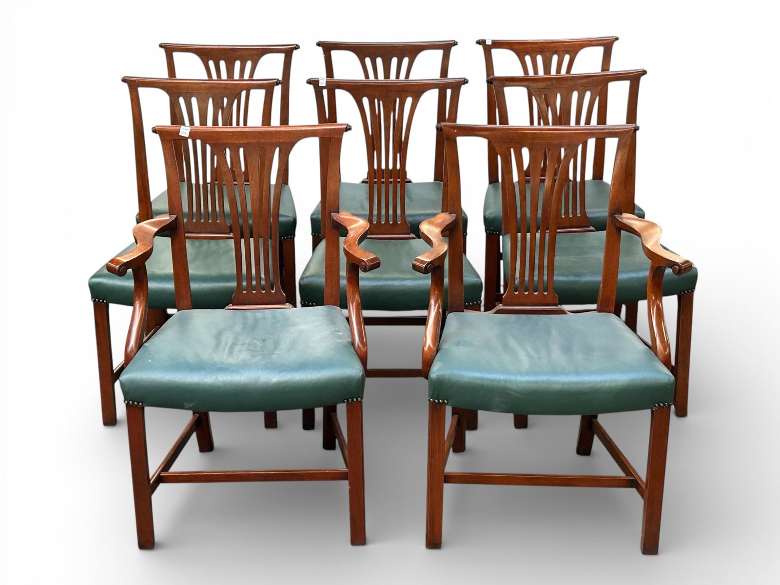 Set of Eight Chippendale Chairs. (1 of 8)
